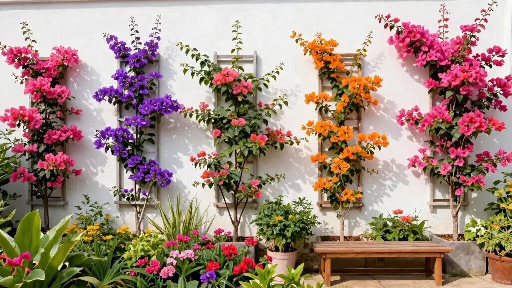 14 Bougainvillea Trellis Ideas for Colorful Walls