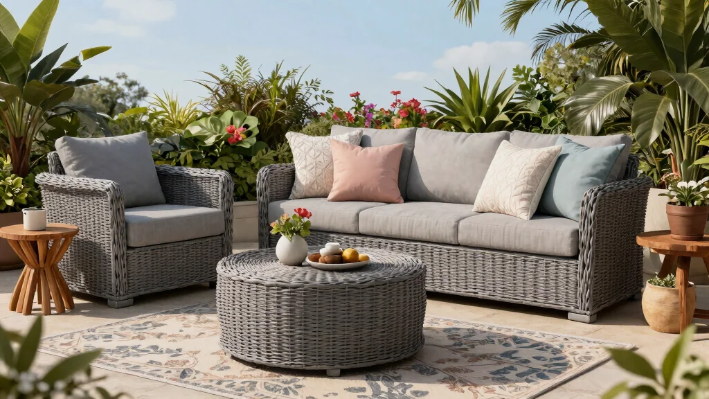 14 Gray Wicker Patio Decor Ideas for a Neutral Outdoor Oasis